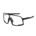 Herren Damen Outdoor Radfahren Sonnenbrille winddichte Sportbrille klare Linse Angeln - Matt Schwarzer Rahmen Klare Gläser