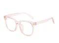 Gafas de luz azul con montura grande rosa transparente, elegante gafas de vista mujer. - Montura Rosa (Montura Vacía)