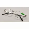 Gafas de lectura con montura metalica para mayores, gafas de lectura cuadradas claras y elegantes. - 1.00 Dioptrías / Marco Plateado (Con Paño)