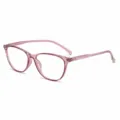 Transparente lila TR90 Brillenmontur, leichte Blaulichtfilter Brille für den Alltag. - c3 Transparenter lila Rahmen