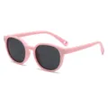 Kids polarized sunglasses cute pink silicone anti UV sun glasses for boys and girls - C3 Pink Frame Pink Legs