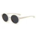 Baby toddler round sunglasses anti-uv polarized eyewear for kids 0-3 years summer - C4 White