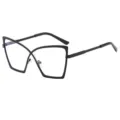 Elegantes gafas anti luz azul montura mariposa geométrica negra de mujer estilo retro. - C1 Montura Negra