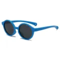Kids polarized round sunglasses for toddlers 0-3 years old, blue UV protection eyewear. - C5 Sky Blue