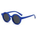 Occhiali da sole per bambini montatura tonda blu protezione UV per esterni stile - Celeste (C5)