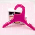 Small Pink Plastic Clothes Hangers for Pet Dog Clothes and Kids Outfits 1pcs SKU - Small - Approx. 18cm Long / Rose Red