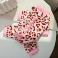 Cute dinosaur leopard print pet fleece jumpsuit for cats and dogs winter warm clothing. - XS (Back Length 20cm, 0.5-1.5kg) / 497 Four-Legged Pink Leopard Dinosaur