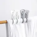 Large plastic quilt clips windproof clothes pegs heavy duty laundry clips for drying bedsheets - White