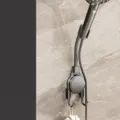 Supporto per doccetta a ventosa regolabile grigio pistola staffa a parete per bagno doccia - 1 Pezzo / Grigio Lusso