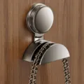 Gunmetal suction cup hook, punch-free wall mounted storage hanger for clothes and bags. - 1 Piece/Pack / Gunmetal Gray