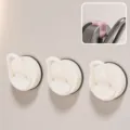 Vacuum suction hook punch-free heavy duty wall mounted holder for kitchen bathroom home - U-Shaped Hook Model B / 3 Pieces/Pack / Cream Style - White