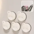 Punch-free vacuum suction cup hook, strong load-bearing wall hook for kitchen and bathroom. - U-Shaped Hook Model B / Pack of 5 / Cream Style - White