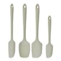4-piece silicone spatula set for baking, seamless heat-resistant cream and flour scrapers. - 4-Piece Boxed Set / Morandi Gray