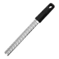 Stainless steel cheese grater, lemon zester and chocolate shaver with ergonomic handle. - Style 1 / Black