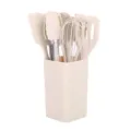 Mini ensemble d ustensiles de cuisine en silicone resistant a la chaleur pour cuisson patisserie - Set d'ustensiles de cuisine 10 pièces (boîte de couleur)