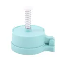 Light blue PP plastic burger press and meat patty mold for home kitchen cooking preparation. - Nordic Green