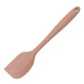 Grande spatola in silicone senza cuciture resistente al calore in colore rosa nude. - rosso fagiolo