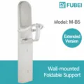 Foldable wall-mounted baby changing station nursery safety seat for public restrooms. - Flagship Long Baby Safety Seat (Model M633) / Off White