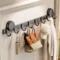 Appendiabiti da parete a ventosa, gancio adesivo pesante con 8 ganci per il bagno di casa. - Modello a 8 Ganci / Canna di fucile