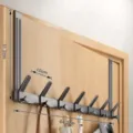Türgarderobe Hakenleiste gunmetal Kleiderhaken Tür Haken Aufbewahrung Halterung neu - 7-Haken Regal / Hohe Tür / Gunmetal