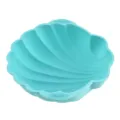 Turquoise silicone shell baking mold for air fryer and oven, flexible non-stick cake tray. - Shell / 136g / Blue