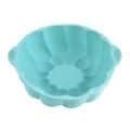 Silikon Muschel Kuchenform, hellblaue Lotus Backform für Heissluftfritteuse und Ofen. - Lotus / 145g / Blau