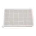 Vassoio per cubetti di ghiaccio in silicone con coperchio, stampo quadrato per cucina. - 24 Griglie / Kaki