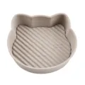 Cute cat shaped silicone air fryer pot liner reusable baking mat for oven kitchen cooking tools - Cat / 145g Pack / Khaki Grey