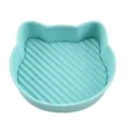 Cute cat shape silicone air fryer pot mint green baking mat heat resistant oven liner - Cat / 145g Pack / Green