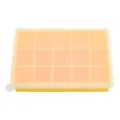 Vassoio per cubetti di ghiaccio in silicone con 15 scomparti e coperchio, stampo giallo. - 15 Griglie / Giallo