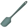 Spatola in Silicone Grigio Verde Torta Crema Raschietto Cucina Utensili da Forno Design Monoblocco - Spatola Grande / 100.00g / Verde Morandi