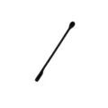 Black double-ended silicone mini spatula, perfect for cosmetic bottles and baking use. - S / Black