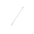 Mini double ended silicone cosmetic spatula and spoon for jars, beauty and makeup jars. - S / White