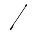 Black double-ended silicone spatula for cosmetic jars, mini makeup and baking jam scraping tool. - M / Black