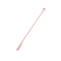 Pink dual-ended silicone mini spatula and spoon set for cosmetic jars and daily baking tools. - M / Pink