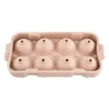 Silicone ice ball mold 8-grid round ice cube tray for whiskey and home kitchen use pink variant - 8 Compartments / Pink
