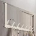 Türhänger weißer Türgarderobe Kleiderhaken 6 Haken platzsparender Organizer fürs Zimmer. - 7-Haken Regal / Hohe Tür / Creme