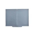 Tapis d'egouttage d'evier en silicone gris pour cuisine, egouttoir resistant a la chaleur - M / Gris