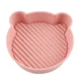 Pink silicone air fryer pot cute bear shape baking mat heat resistant kitchen tool - Teddy Bear / 145g Pack / Pink