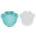 Silicone cat paw lunch box food storage container baking mold light blue and white variant - Bear Claw 235g (Blue)