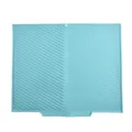 Tapis d'égouttage d'évier en silicone résistant à la chaleur pour vaisselle cuisine bleu. - L / Bleu