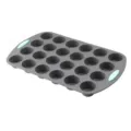 Stampo da forno in silicone a 24 cavità per muffin cupcake biscotti con pratiche maniglie. - Stampo per muffin a 24 cavità / Due colori