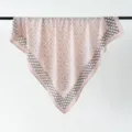 Sciarpa quadrata in seta stampa geometrica rosa 90cm accessorio moda di lusso donna - Stile 7