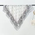 Luxury Silk Scarf Women 90cm Square Twill Scarf Vintage Floral Print Shawl Headband - Style 13