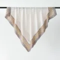 Luxury silk scarf with chic chain print geometric pattern square shawl for women daily stylish wear - Style 8