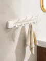 Wandhaken Saugnapf ohne Bohren, stark belastbarer Kleiderbügel und Handtuchhalter für Badezimmer. - Fengwei 4-Reihen Haken / Creme