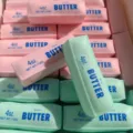 Butterstueck sensorisches Dekompressionsspielzeug, niedliches Kaese-Quetsch-Fidget-Spielzeug - PVC-Gekartelt 12cm / Minz-Käseriegel Baustein-Stil