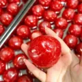 Red fruit slushy handmade stress relief toy, squishy sensory ball with soft texture. - Watermelon Smoothie