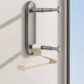 Wandmontierter ausziehbarer Kleiderbügel Organizer für den Balkon, platzsparender Haken. - 1 Stück/Packung / Gunmetal