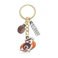Precioso llavero de metal con diseño de taza de café y pastel accesorio para bolso - Estilo Taza de Café y Pastel (YSK-7-1)